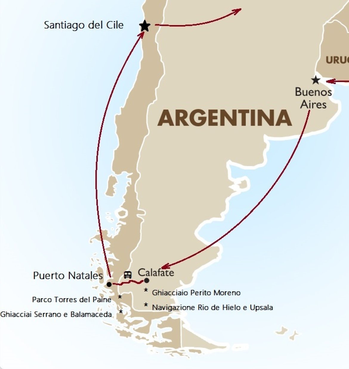 Mappa viaggi-argentina-patagonia