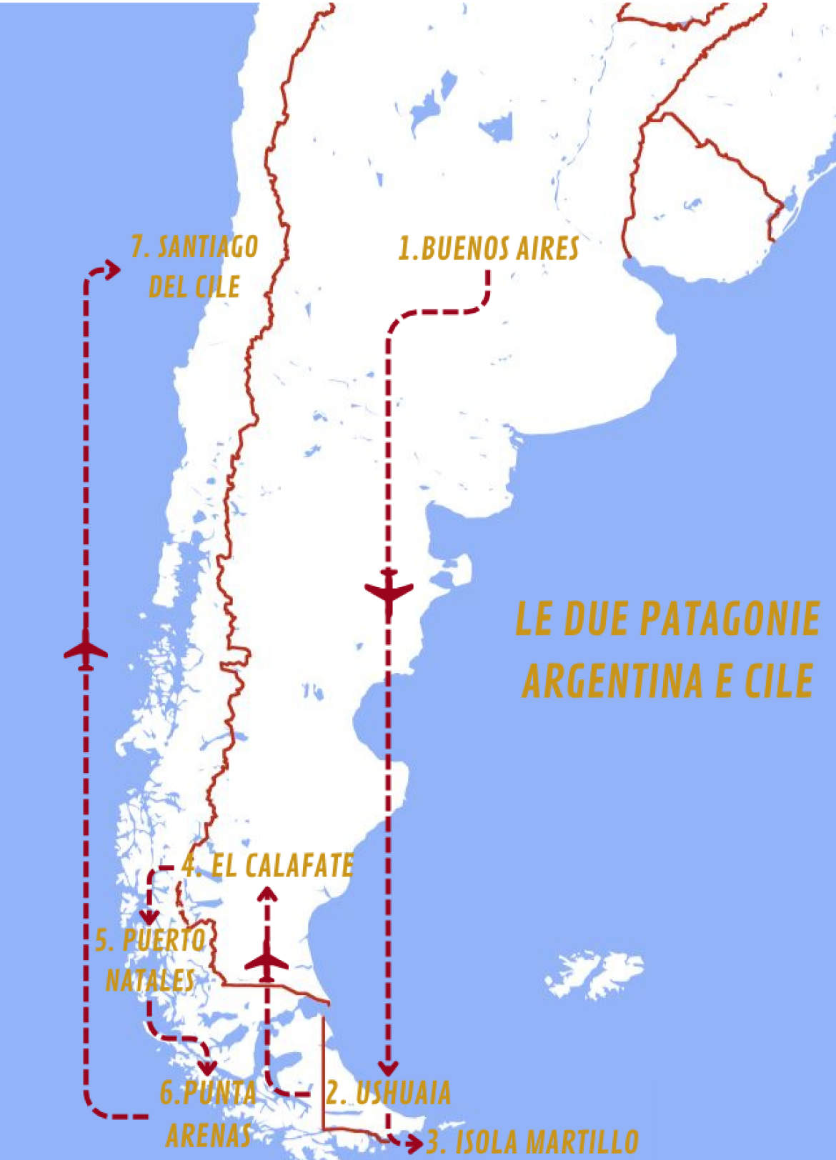 Mappa viaggi-argentina-patagonia