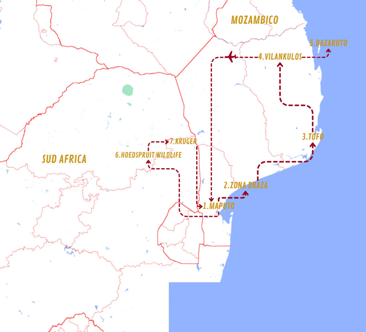 Mappa viaggi-mozambico