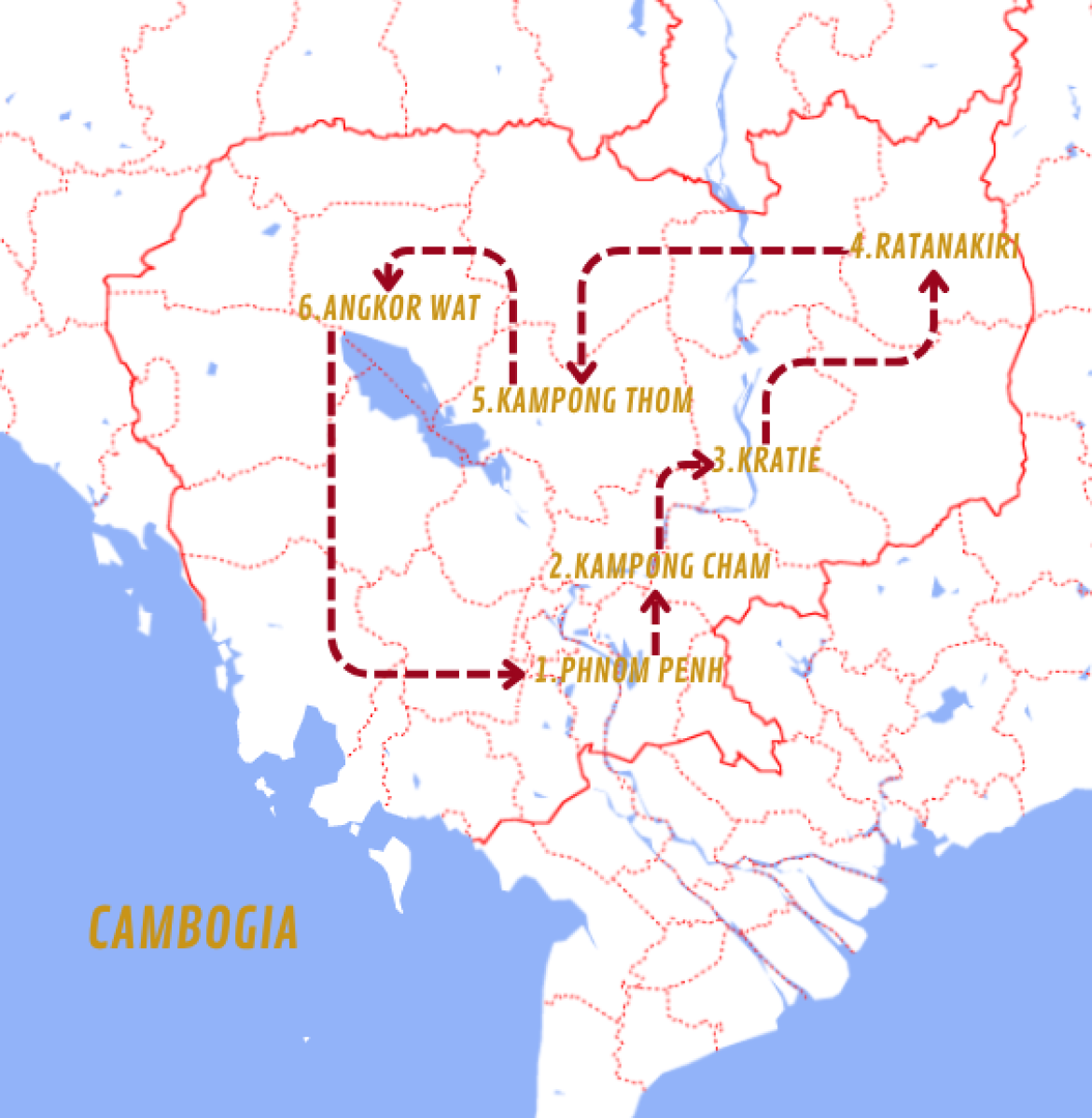 Mappa viaggi-cambogia