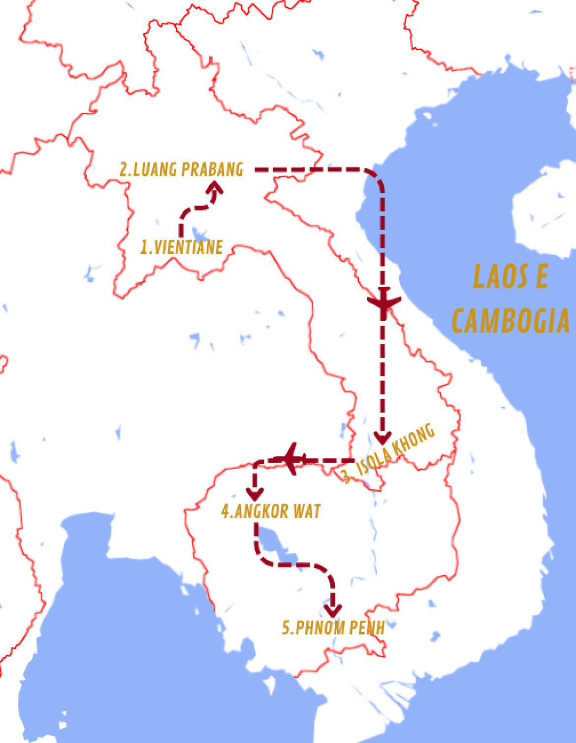 Mappa viaggi-laos