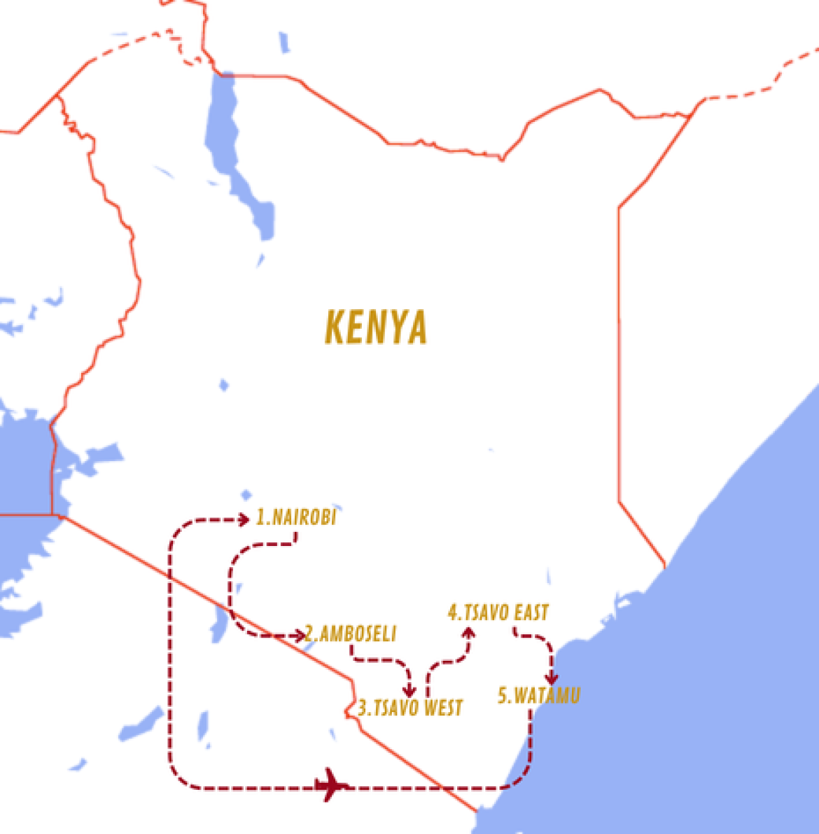 Mappa viaggi-kenya