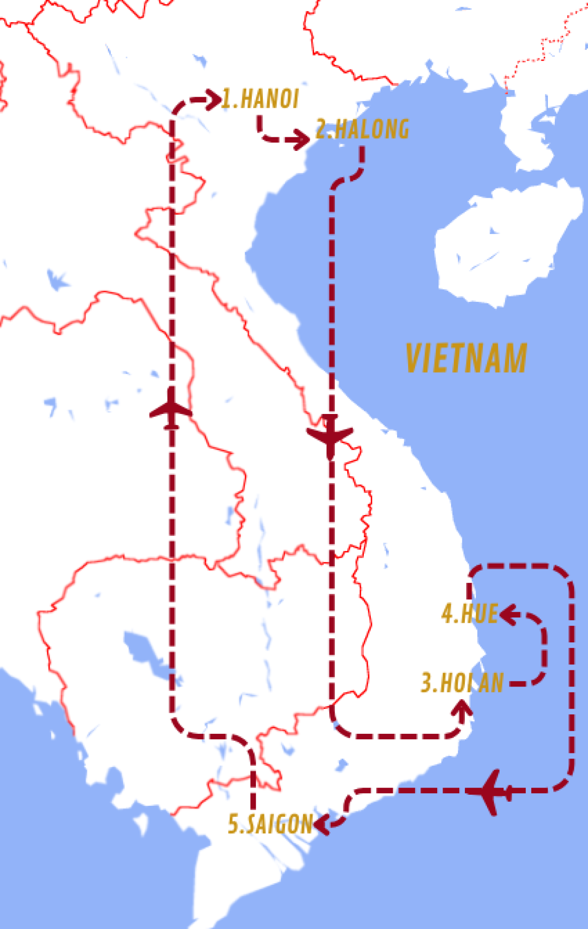 Mappa viaggi-vietnam