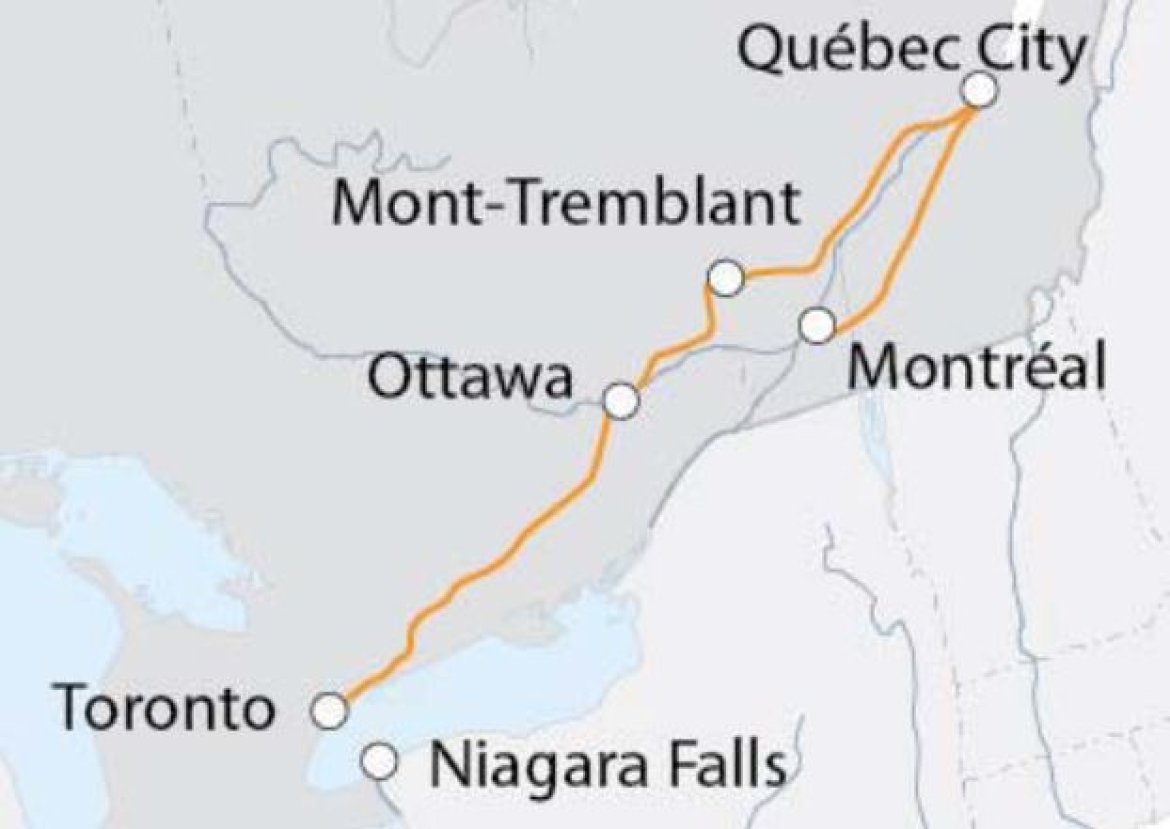 Mappa viaggi-canada